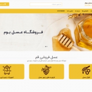 طراحی سایت فروشگاه عسل بوم